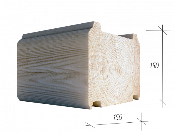 Брус 150x150x6000 камерной сушки