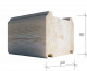 Брус 200x150x6000 естественной влажности